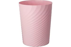 Sinoba Papierkorb 8008 Mülleimer Abfalleimer Papiereimer Kunststoff ideal für Kinderzimmer Büro Küche Höhe 32 cm 12L (Rosa)