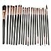 e2buyshop® Christmas 20pcs Coffee Pro Cosmetic Makeup Brushes Set - Eyeshadow Mascara Lip Brush