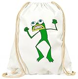 'Turn Bolsa 'Frog de Anfibios de wütend de animales de color verde de verrückt de tortuga de...