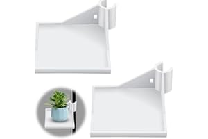 NEERIX 2 Stücke Weiß Grow Tent Corner Shelf, Grow Tent Pole Shelf,Heavy Duty Grow Tent Accessory,Camera Corner Shelf Grow Tent Kit,Versatile Grow Tent Mounting Grow Shelf, for Grow Tent Poles