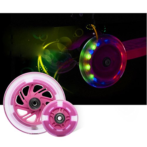 Preisvergleich Produktbild Fascol 2er Scooter Vorderrad 120 x 30 mm, Rosa