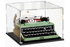 HYCH Teca Acrilico Vetrina per Lego 21327 Macchina da Scrivere , Casella di visualizzazione Compatibile per Lego 21327 Macchina da Scrivere (Non Incluso Modello) (2mm)
