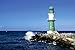 Produktbild Artland Wandbilder selbstklebend aus Vliesstoff oder Vinyl-Folie Rico Ködder Mole in Warnemünde II Architektur Gebäude Leuchtturm Fotografie Blau