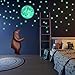 Produktbild Im Dunkeln leuchtende Sterne und frei abnehmbarer Vollmond Wandaufkleber, 220 selbstklebende Wandabziehbilder für das Schlafzimmer. Fluoreszierte Sterne für die Zimmerdecke für Kinder