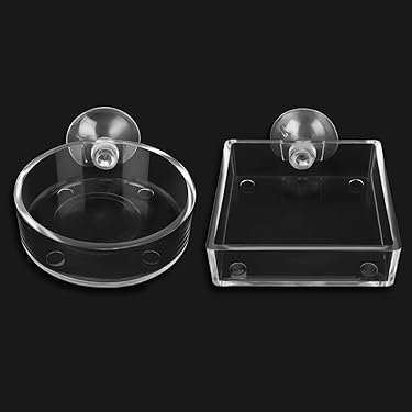 Heavy Duty Plastic Round Fish Bowl Style Shatterproof Plastic Ivy Bowls Multifunctional Small Round Aquarium for Desk Bookcase Decorations (L