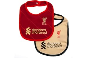 JCHOPE TwoZero 100% Official Liverpool Pack of 2 Baby Babies Bibs Home & Away Football Kit
