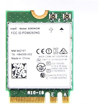 8260 8260NGW WiFi Card + 2XAntenna 2.4G/5Ghz 867M Bluetooth 4 Ngff M2 Wifi Carte Sans Fil Module Pour Intel Ac 8260