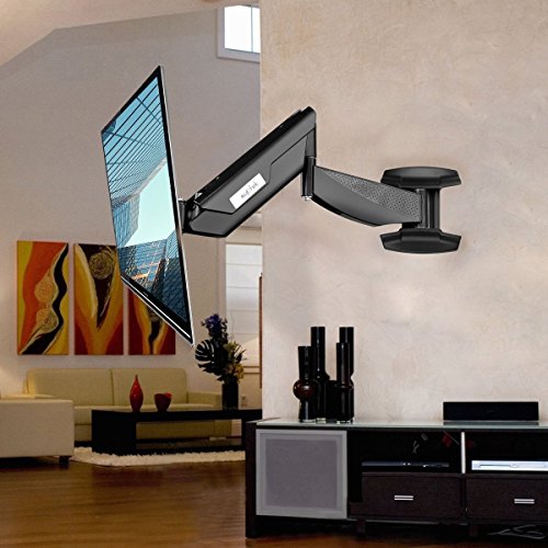 Suptek Gas Spring Arm TV Monitor Halterung Wandhalterung für 26 “ bis 50 „bis 21KG (46lbs) LCD LED Plasma Flachbildschirm TV mit VESA 400/200/100 / 75mm WM4021B Z2 - 2