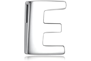 CANDYFANCY Ciondolo con Iniziale Argento 925 Amore Cuore Simboli & Pendente Personalizzata Alfabeto Nome A-Z Collana Piccolo Catena Donna Uomo