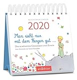 Miniwochenkalender Man sieht nur mit dem Herzen gut ... 2020 - kleiner Aufstellkalender mit Wochenkalendarium by 