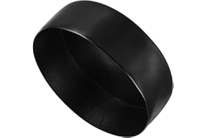 sourcing map 4pcs Rubber End Caps 160mm ID Vinyl Round End Cap Cover Screw Thread Protectors Black