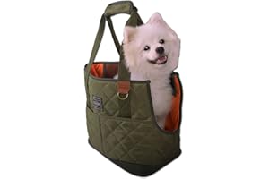 WOOLALA Pet Carrier Handtasche Head Out, gesteppt, kleine Haustier Sling Schultertasche mit weichen Seiten, freihändige Welpentrage für den täglichen Gebrauch, Outdoor