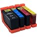 Produktbild ms-point® 4 kompatible Druckerpatronen Patronen kompatibel zu 0014N1092E 0014N1093E 0014N1094E 0014N1095E