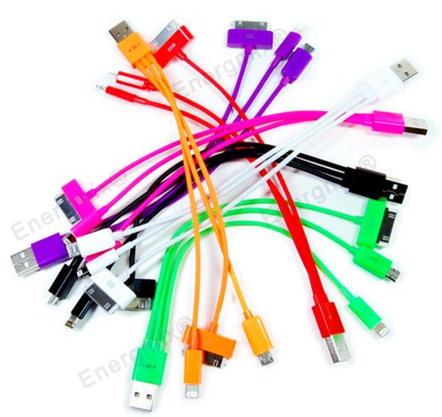 USB 4in1 Adapterkabel für alle neuen Smartphones und Tablet PCs (alle IPhone, Samsung, Sony, LG, HTC, Blackberry, Nokia) - 2