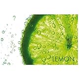 Dimensiones: 43,5 x 28,5 cm. kela Lemon - Manteles Individuales (plástico, 43 x 28,5 cm), Color Blanco y Verde