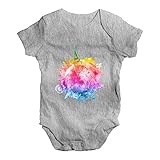 TWISTED ENVY Baby Jungen (0-24 Monate) Body Gr. Neugeboren, Grau Meliert