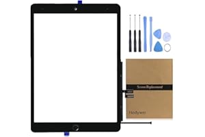 Hedywei Pantalla táctil de repuesto para iPad 9 Pantalla A2602 A2603 A2604 A2605 10.2 pulgadas 2021 Touch Screen Digitizer con kit herramienta (negro)