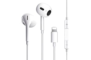 HBLIFE For iPhone Headphones[Apple MFi Certified]Wired iPhone Earphones In-Ear iPhone Noise Cancellation Headphones(Mic&Volume Control)Earbuds Compatible with iPhone 14/14 Plus/13/13Pro/12/12Pro/11/XS/XR/7/8