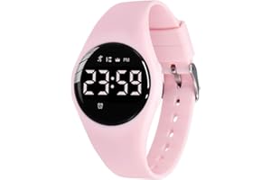 ASWAN WATCH Kids Watch, Digital Watch for Boys Girls, Sport Watch with Fitness Tracker, Pedometer, Waterproof, Alarm, Stopwatch, and No App, Kids Digital Watch Ages 5-12