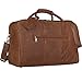 Produktbild STILORD Reisetasche elegant und groß XXL Weekender Bag Sporttasche Freizeittasche Ledertasche echtes Büffel-Leder cognac braun