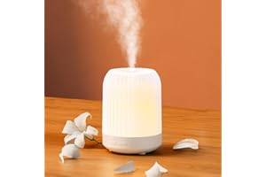 BUOAZR Diffusore di Oli Essenziali, 250ml Diffusore di aromi, Spegnimento Automatico Senza Acqua, e 7 Colori LED, 3 Impostazione Timer, Ultrasuoni Umidificatore per Casa, Ufficio, Spa