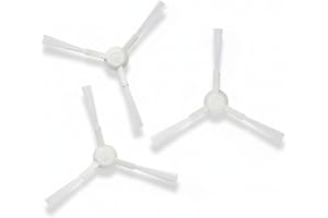 MultiAccesorios Pack 3 Cepillos Laterales Compatibles con Xiaomi Robot Vacuum Mop 2S, P, Pro, STYJ02YM, XMSTJQR2S, S10, S10+, S10EU, S12, S20, S20+, D106 – Repuestos y Accesorios Aspiradora Robot