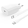 iPhone Ladegerät, 25W Ladegerät USB C mit iPhone Ladekabel 2m, Schnellladekabel iPhone, Fast Charger Adapter Netzteil Stecker