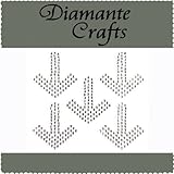 5 Clear Arrows Diamante Vajazzle Rhinestone Gems - created exclusively for Diamante Crafts