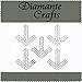5 Clear Arrows Diamante Vajazzle Rhinestone Gems - created exclusively for Diamante Crafts