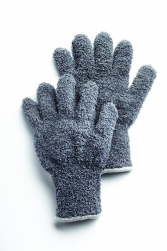 Restor-It 1 par - Guantes de Microfibra para automóviles y Trucks-Charcoal