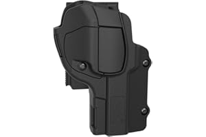 OMITAC Beretta Fondina 92 Clip da Cintura OWB per 92fs 98fs M9 - Nascosta IWB Destra Nero