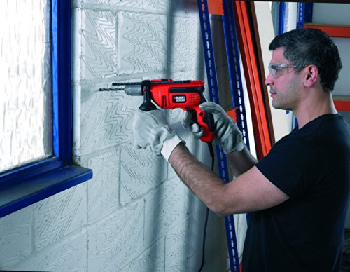 Black + Decker 550W Schlagbohrmaschine im Koffer, 13mm Schnellspannbohrfutter, Spindelarretierung, KR554CRESK - 6