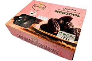 MERWY Tomore Egyptian Premium Medjool Dates Dried Fruit Sustainably Grown and Hand-Picked All Natural, No Added Sugar, Free from Additives Ramadan Gift 1kg (Regular)