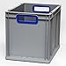 Produktbild Euroboxen Eurokasten Eurobehälter offener Griff 400 x 300 x 320 mm - Griffmulde blau - Eurokisten Eurobox Lagerbox Lagerboxen Lagerkiste Lagerkisten