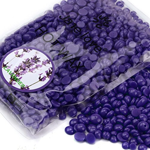 Haarentfernung Bohne, Huihong Feste Haarentfernung Wachs Keine Streifen Enthaarung Hot Film Hartwachs Pellet Wachsen FüR Frauen Sommer Bikini (Lavendel Lila)