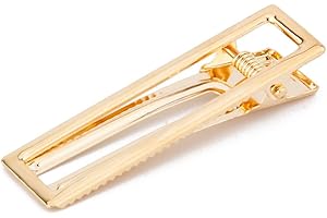 WYNAMELERI Lot de 20 barrettes à cheveux dorées de 6,5 cm pour cheveux épais et gothiques de 65 mm pour filles, pour femmes, enfants, pinces à cheveux carrées