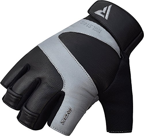 RDX Fitness Handschuhe Gewichtheben Handgelenkschutz Trainingshandschuhe Crossfit Sporthandschuhe krafttraining Bodybuilding Rindsleder Gym workout Gloves - 6