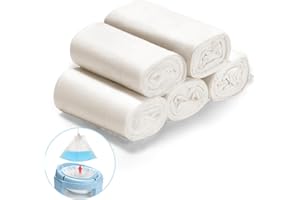 TYRY.HU Pot Toilette Sacs Poubelles 100% Recyclés Très Résistant Poignées Coulissantes, Sac de Nettoyage pour Déjections Canines, Pot d'entraînement, Pique-nique