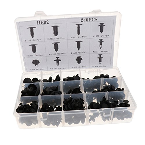 240x Kotflügel Tür Stoßfängerverkleidung Clipkörper Halter Verschluss Sortiment Kit Set - 2