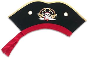 Liontouch - Sombrero de Pirata de Capitán Cruz | Niños y Niñas de Edades de 3-8 Años, Talla Única | Juego de Simulación de Vestir y Accesorio de Disfraz | Para Niños Pequeños que Navegan por el Caribe