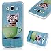 Produktbild Samsung Galaxy J5 2015 Edition Hülle Case,KASOS Samsung Galaxy J5 2015 Edition Handyhülle Schale Bunt Gemalt TPU Etui Protective Case Schützende Stoßdämpfung Cover,Teacup Katze