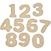 Wooden Numbers - Assortment, H: 4 cm, MDF, 30 asstd