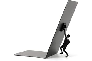 I-TOTAL® - Soporte para Libros simpático de Metal, sujetalibros para estantes/Mesa (Escalador).