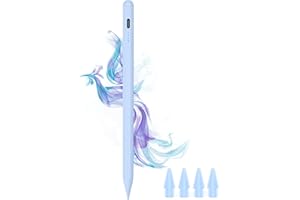 DOGAIN Stylus Pen for iPad 9th&10th - Type-c Charging Pencil for ipad Palm Rejection Active Pen Compatible with (2018-2025) Apple iPad 6/7/8/9/10/11(A16), Air 3/4/5/M2/M3, Mini 5/6, Pro 11"/12.9"/M4 (Blue)