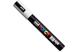 Posca PC-5M por Uni-Ball - Línea Completa Of 35 Colores Disponibles - Blanco