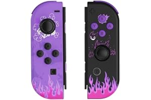 Générique Manette Switch L/R Travailler avec la console de Switch/Lite/OLED, Manette sans fil prend en charge la double vibration, le gyro à 6 axes, le réveil-Purple [nintendo_switch]