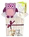 Produktbild Warmies Geschenkset - Kuscheltier Minis Eule (violett) mit Lavendelduft Wärmekissen + Edle Geschenkverpackung + Büchlein mit spannenden Kindergeschichten