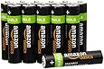 AmazonBasics Vorgeladene Ni-MH AAA-Akkus - Akkubatterien, 800 mAh, 12 Stck (Batterienfolie kann vom Produktfoto abweichen)