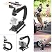 Produktbild Fantaseal® 4in1 Smartphone Stabilisator Kamera Stabilisator Action Kamera Stabilizer Comcorder Handgriff SpiegelreflexKamera Hand Stabilisator Action Kamera C-Stabilizer Kamera Schwebestativ Handgriff Niedrige Position Filmen System für iPhone Stabilizer Samsung Stielhalterung Apple Handheld Stabilizer Halterung für Apple iPhone 7+/ 7/ 6S+/ 6S/ 6+/ 6/ 5/ 5C/ 4S/ 4 + Samsung Nexus LG HTC Huawei ZTE Sony + GoPro + GoPro ähnliche Kamera + Nikon Canon Sony Pentax Kamera, Handy Stabilizer