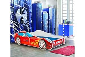 KOBI Cama Infantil Spider Bat Car | Multicolores | Tema de superhéroe Spiderman Batman | Cama Infantil Niño Niña | con Estructura de Cama (4x4, 160x80)